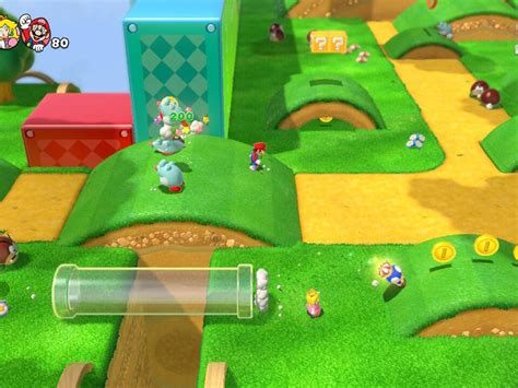 is super mario 3d world multiplayer, and does it involve time-traveling mushrooms?